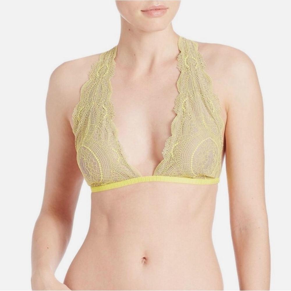 Free People Lace Halter Bralette